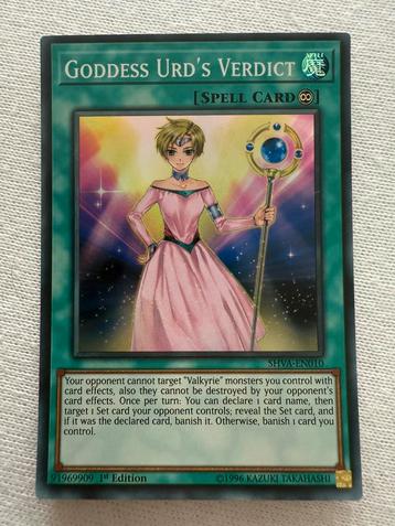 Goddess Urd's Verdict yugioh Super Rare beschikbaar voor biedingen