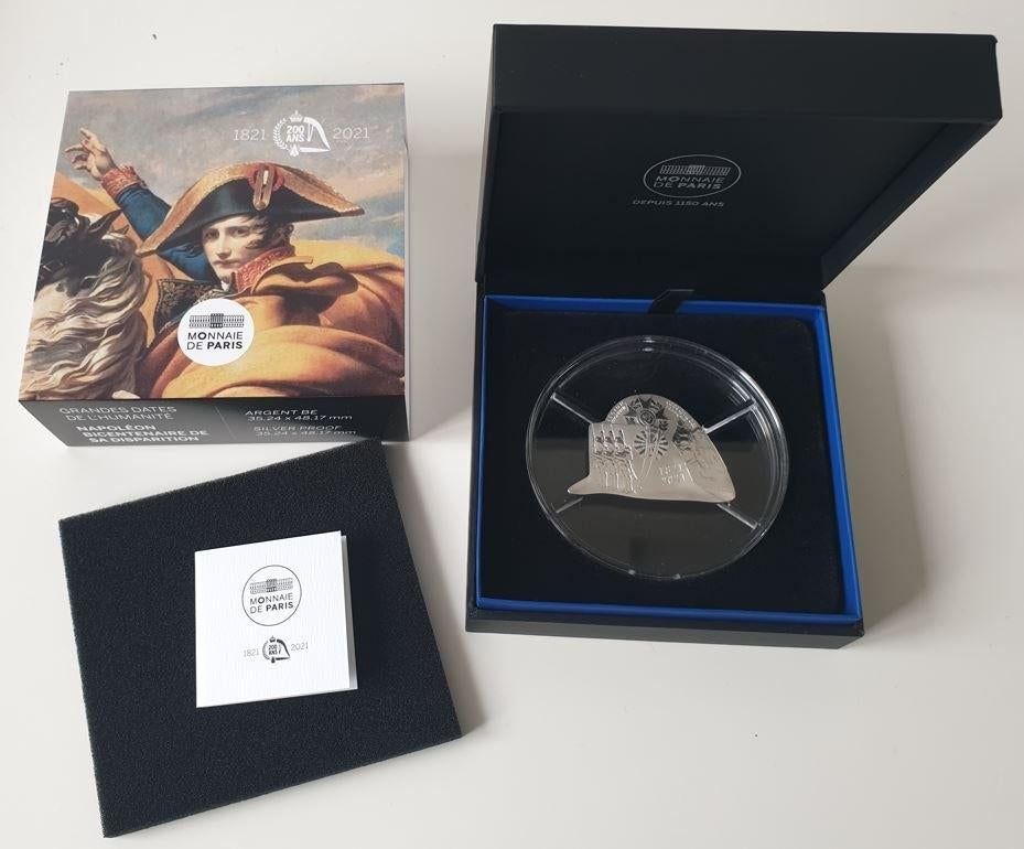 Frankrijk 10 euro 2021 zilver Napoleon Bicorn (zeldzaam), Verzenden, Zilver, Frankrijk, 10 euro