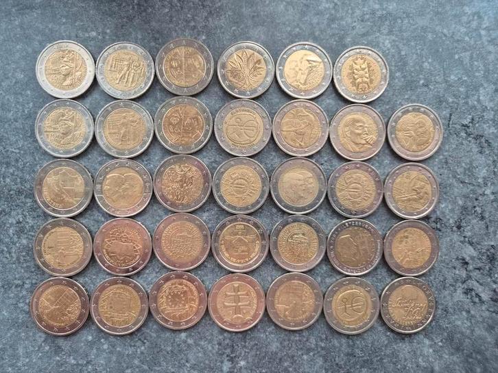 2 euromunten uit roulatie - Diverse landen, Postzegels en Munten, Munten | Europa | Euromunten, Losse munt, 2 euro, Overige landen