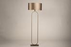 vloerlamp kap taupe ovaal of rond hoekbank bank stoel lamp, Ophalen of Verzenden, Nieuw