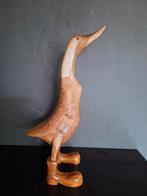Grote houten Loopeend met Laarsjes Nieuw, Antiek en Kunst, Kunst | Beelden en Houtsnijwerken, Ophalen of Verzenden