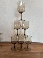 6 Luminarc rookglas wijnglazen, Ophalen of Verzenden, Gebruikt, Overige typen