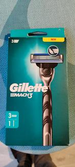Gillette mach3 handle + 3 scheermesjes, Ophalen of Verzenden, Nieuw, Gehele gezicht, Verzorging