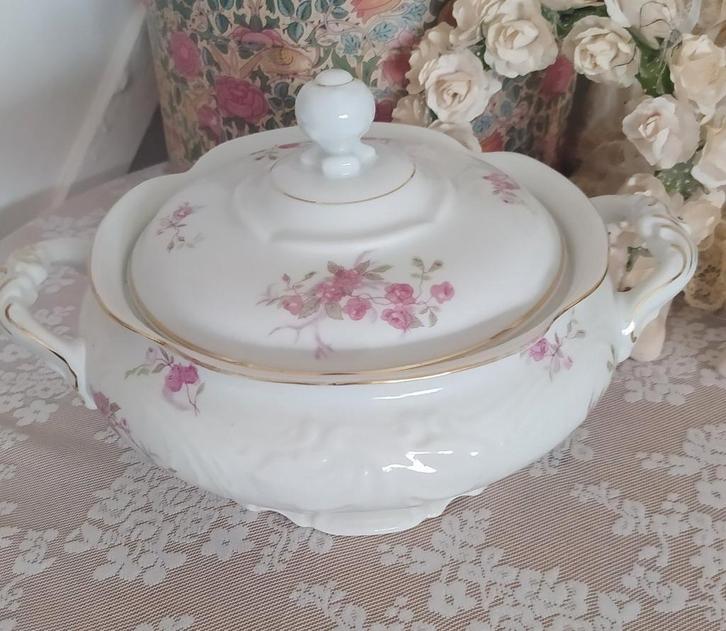 Brocante terinne roosjes, Antiek en Kunst, Curiosa en Brocante, Ophalen of Verzenden