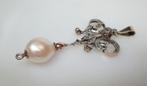 Antieke 18 Karaat Klassieke Gouden Hanger met Diamanten en e, Verzenden, Goud, Hanger, Met edelsteen