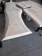 Boomstamtafels, Tafelbladen & Planken - De Meyere Houthandel, Doe-het-zelf en Verbouw, Hout en Planken, Ophalen, 25 tot 50 mm
