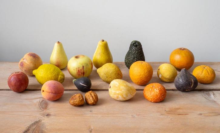 Oud Italiaans Carrara marmeren fruit | sierfruit, Antiek en Kunst, Curiosa en Brocante, Ophalen of Verzenden