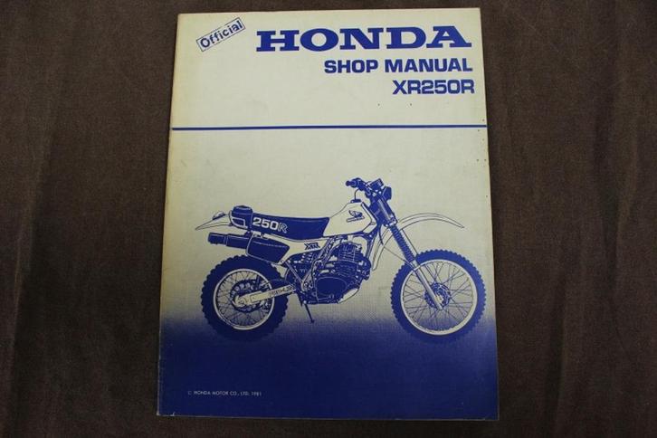 Honda XR250R 1981 motorcycle shop manual XR250 R, Motoren, Handleidingen en Instructieboekjes, Honda, Ophalen of Verzenden