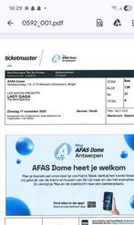 Tikets concert, Tickets en Kaartjes, Eén persoon, November
