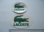 sticker LACOSTE origineel logo retro mode kleding la coste, Verzamelen, Verzenden