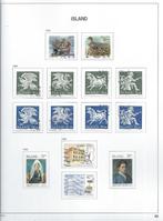 B442 – Scandinavië – leuke collectie Ijsland in Davo album, Verzenden, IJsland, Gestempeld