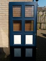 Merbau Voordeur met Glas, Ophalen, Gebruikt, 80 tot 100 cm, Buitendeur