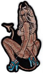 She Devil Biker Tatto stoffen opstrijk patch embleem, Verzenden, Nieuw, Overige typen
