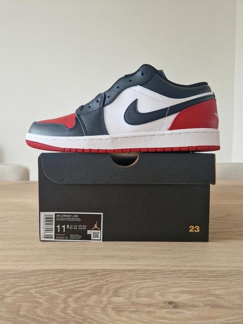 Air Jordan 1 Low 'Bred Toe' | EU 45,5, Kleding | Heren, Schoenen, Nieuw, Sneakers of Gympen, Overige kleuren, Ophalen of Verzenden