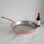 Wegro XXXL Dikwandige koperen horeca pan koekenpan hapjespan, Ophalen of Verzenden, Zo goed als nieuw, Rvs, Koekenpan of Braadpan