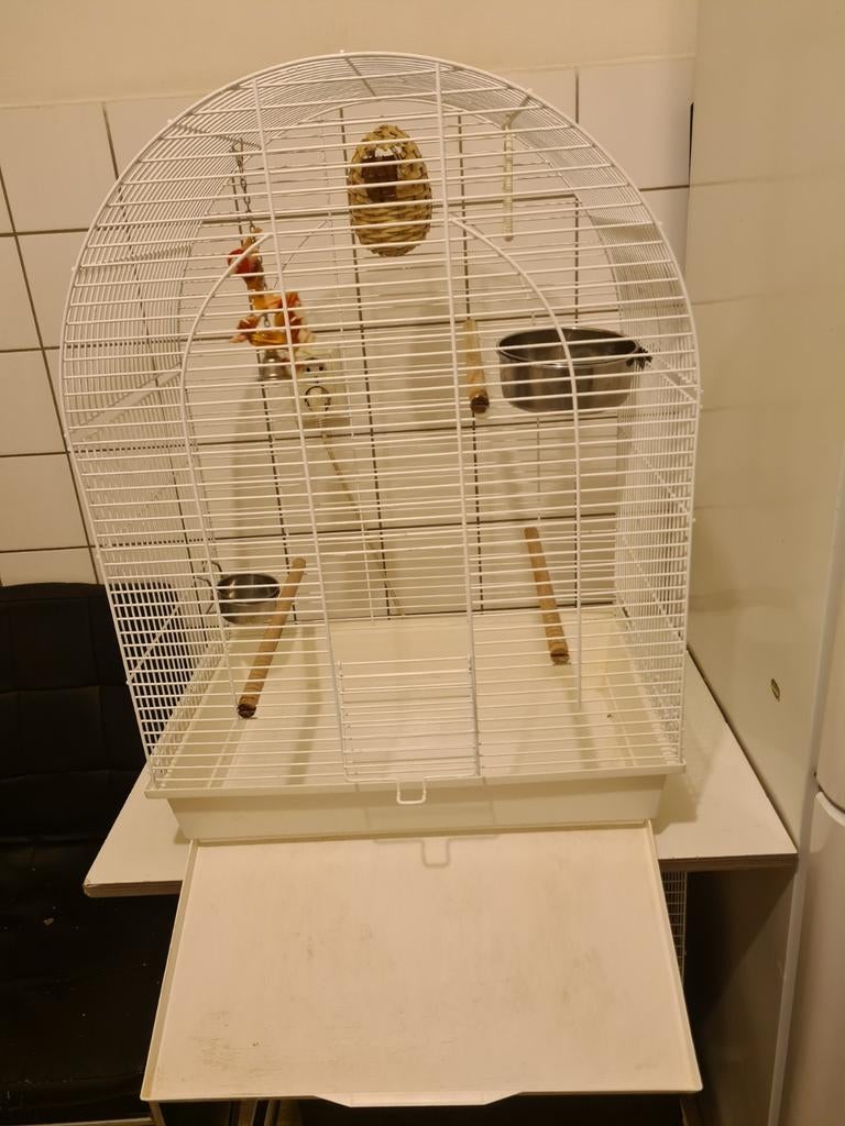 Vogelkooi  parkieten  lang 73.  X. 53 breed  x 33 deep, Ophalen of Verzenden, Metaal, Vogelkooi