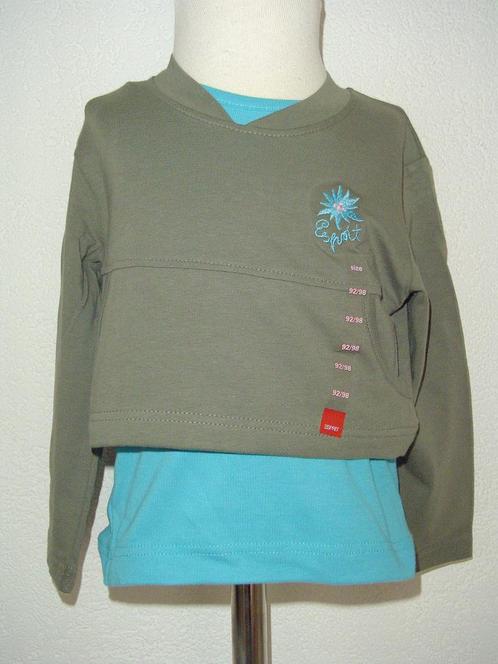 ESPRIT longsleeve hempje 2 delig 92-98 *~~nieuw~~*, Kinderen en Baby's, Kinderkleding | Maat 92, Nieuw, Meisje, Shirt of Longsleeve