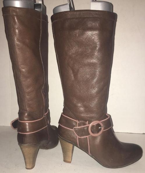 HOT ICE bruine opvallende leren SEXY laarzen maat 39, Kleding | Dames, Schoenen, Zo goed als nieuw, Hoge laarzen, Bruin, Ophalen of Verzenden