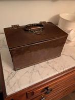 Vintage oud koper kistje / sieradendoos / kluisje, Antiek en Kunst, Antiek | Koper en Brons, Ophalen, Koper