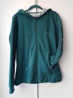 Sportief sweatvest jack hoodie mt 44/XL dragonfly green, Kleding | Dames, Verzenden, Gedragen, Maat 42/44 (L), Groen