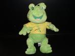 NICKY TOY KIKKER VELOURS GROEN MET LIMEGROEN SHIRT MET GEBOR, Kinderen en Baby's, Speelgoed | Knuffels en Pluche, Nieuw, Kikker