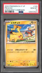 Pikachu PSA 10 - SV-P 120 - Japanese Promo 2023, Ophalen of Verzenden, Zo goed als nieuw, Losse kaart