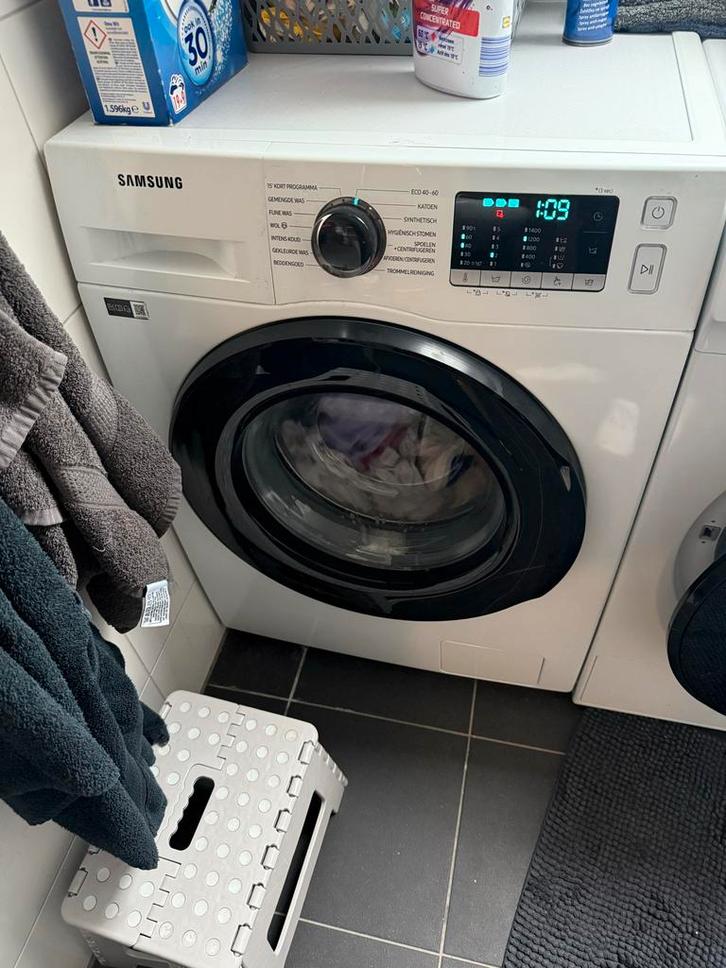 Samsung EcoBubble 9kg Wasmachine - Goed Werkend!, Witgoed en Apparatuur, Wasmachines, Gebruikt, Voorlader, 8 tot 10 kg, 85 tot 90 cm