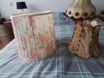 3 Vintage Lampenkappen, Huis en Inrichting, Lampen | Lampenkappen, Gebruikt, Ophalen of Verzenden, Crème, Minder dan 25 cm