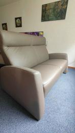 Hemola Grijze Leren Tweezitsbank, Ophalen, 150 tot 200 cm, Tweepersoons, 75 tot 100 cm