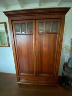 Hoge kast kersenhout, Antiek en Kunst, Ophalen