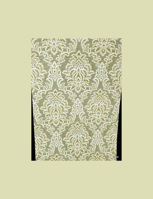 3708 Barok behang olijfgroen wit klassiek vintage swiet, Huis en Inrichting, Stoffering | Behang, Wit, Verzenden
