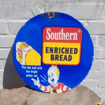 Southern Bread Emaille Bord - Reclamebord 30cm beschikbaar voor biedingen