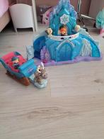 Frozen ijskasteel compleet met accessoires,  4 poppetjes en, Ophalen, Zo goed als nieuw