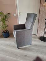 4 mooie grijze eetkamerstoelen, Huis en Inrichting, Stoelen, Gebruikt, Ophalen of Verzenden, Vier, Stof