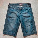 Donkerblauwe jeans shorts, Kleding | Dames, Blauw, W28 - W29 (confectie 36), H&M, Ophalen of Verzenden