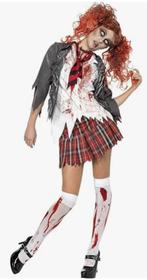 Nieuw Zombie Schoolgirl mt XS, Kleding | Dames, Carnavalskleding en Feestkleding, Nieuw, Maat 34 (XS) of kleiner, Ophalen of Verzenden