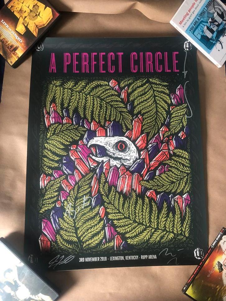 A Perfect Circle Signed Poster, Verzamelen, Posters, Zo goed als nieuw, Film en Tv, Ophalen of Verzenden