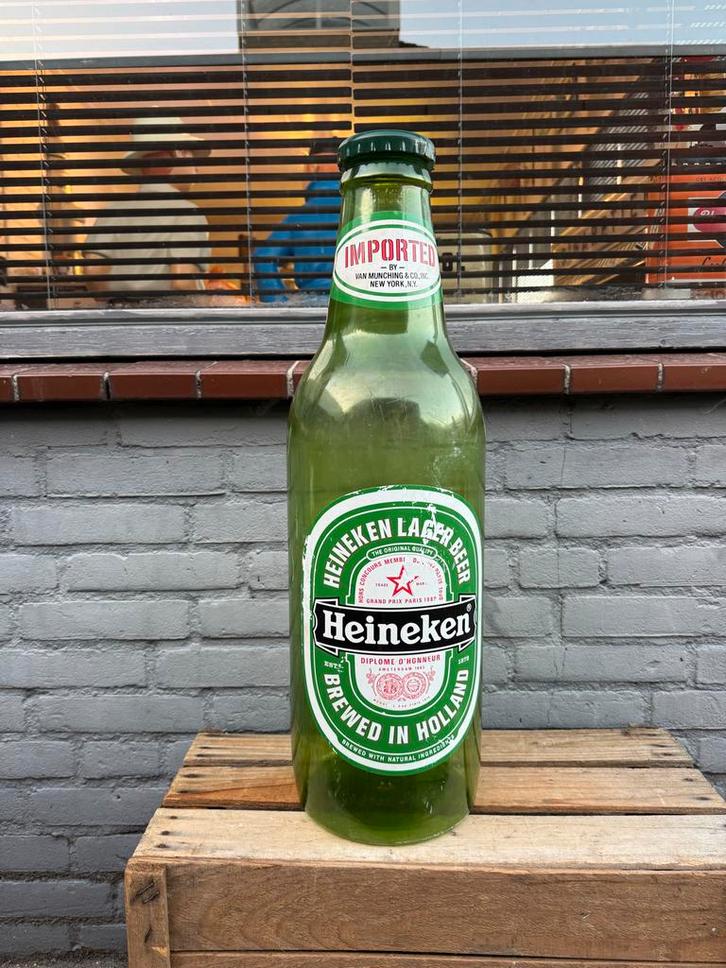 Grote Heineken fles - Reclame object XL, Verzamelen, Merken en Reclamevoorwerpen, Gebruikt, Reclamebord, Ophalen