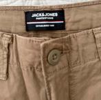 Jack & Jones Cargo Broek - Beige - Maat M, Ophalen of Verzenden, Zo goed als nieuw, Maat 48/50 (M), Beige
