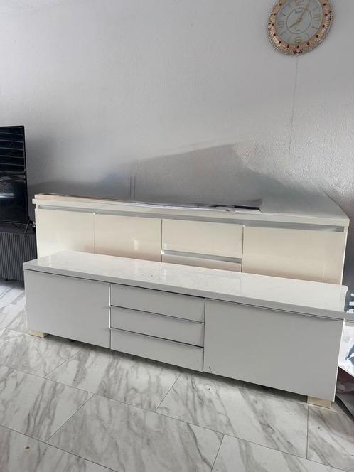 Complete Woonkamer Set – TV Kast, Hoge Kast, Eettafel+, Huis en Inrichting, Kasten | Televisiemeubels, Gebruikt, Minder dan 100 cm