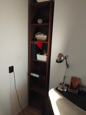 IKEA BILLY boekenkast – donkerbruin eiken, 40x28x202 cm - afbeelding 4
