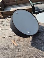 Vintage Plafondlamp met Stoffen Kap, Huis en Inrichting, Ophalen, Gebruikt, Glas, Modern
