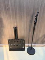 Microfoon- en bladmuziek standaard, Muziek en Instrumenten, Standaards, Ophalen, Gebruikt, Microfoon