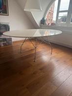 Kartell  ovale tafel glossy wit, Huis en Inrichting, Tafels | Eettafels, Ophalen of Verzenden, Zo goed als nieuw, Rechthoekig