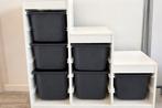 IKEA Trofast (met 6 zwarte kunstof opbergbakken), Ophalen, Gebruikt