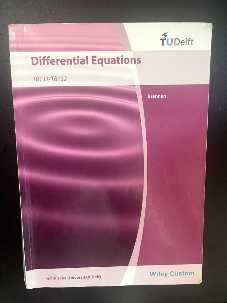 Differential Equations – TU Delft editie, Boeken, Techniek, Zo goed als nieuw, Ophalen of Verzenden
