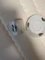 Vintage Kop en Schotel met Bloemen, Ophalen of Verzenden, Zo goed als nieuw, Overige stijlen, Kop(pen) en/of Schotel(s)