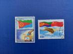 Postzegel Eritrea 2000 en 2003 2 zegels wv relatie met China, Postzegels en Munten, Postzegels | Afrika, Ophalen of Verzenden