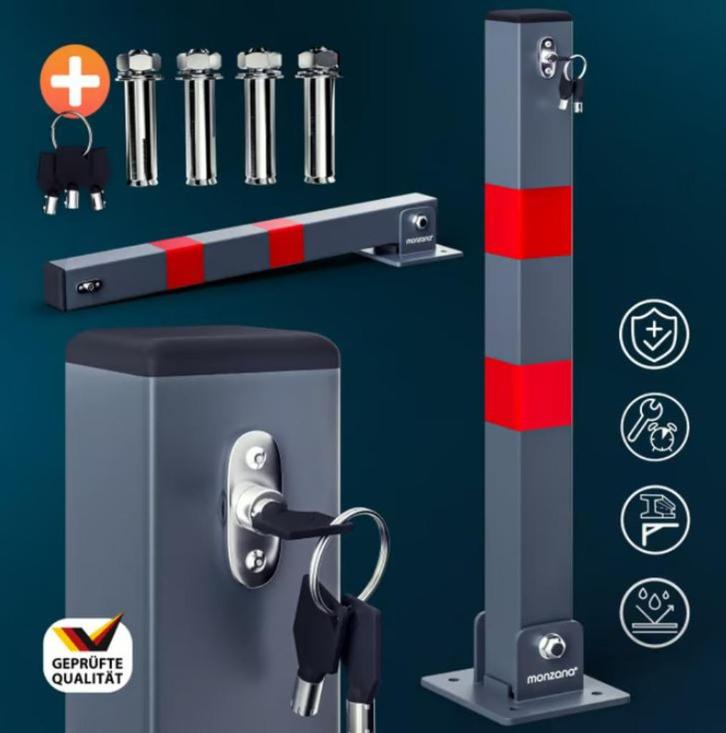 Slotpaal klappaal parkeerblokkade parkeren GRATIS BEZORGD!, Auto diversen, Overige Auto diversen, Verzenden