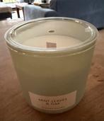 Kaars met houten lont Mint Leaves & Oak., Overige materialen, Wit, Nieuw, Ophalen of Verzenden